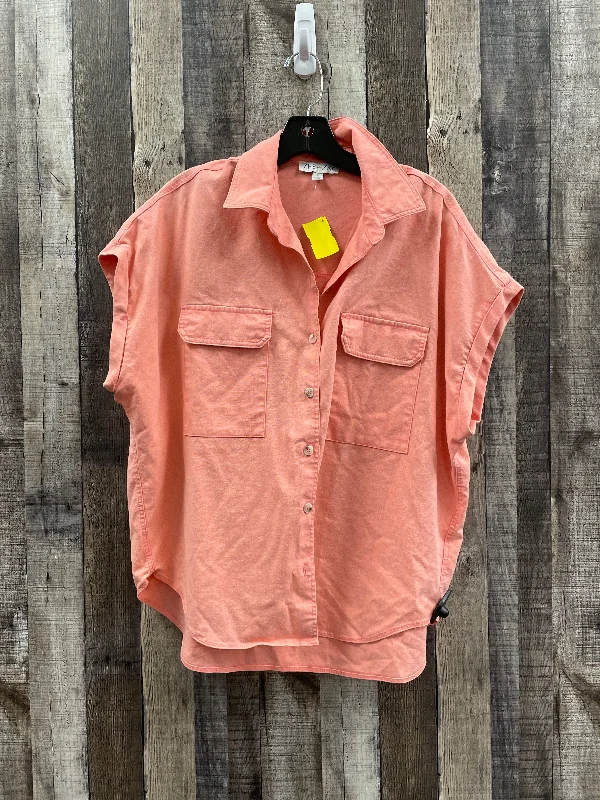 The Best Prices Top Short Sleeve By She + Sky In Pink, Size: L