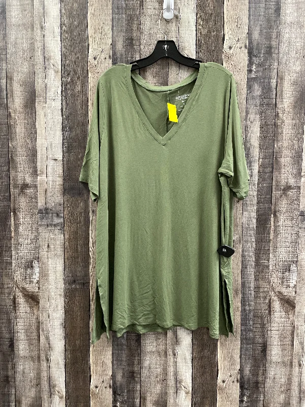 Daily Deals Top Short Sleeve By Torrid In Green, Size: 3x