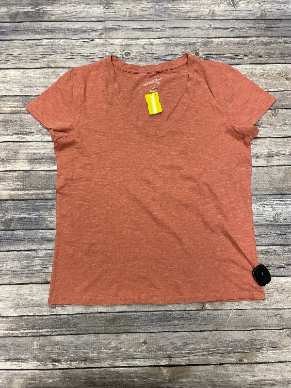Exclusive Preview Top Short Sleeve By Universal Thread In Orange, Size: L