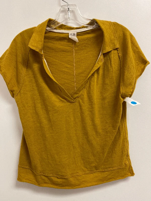 Early Bird Discount Top Short Sleeve By We The Free In Yellow, Size: S