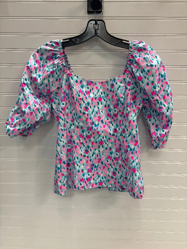 Crazy Deals Top Short Sleeve Designer By Lilly Pulitzer In Multi-colored, Size: 0