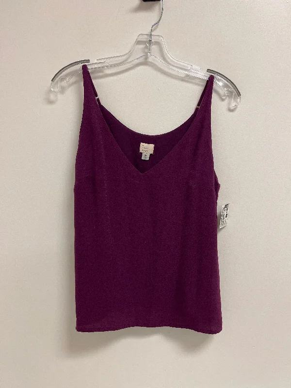 Daily Deals Top Sleeveless By A New Day In Purple, Size: Xs