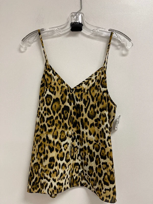 Savings Event Top Sleeveless By Abound In Animal Print, Size: S