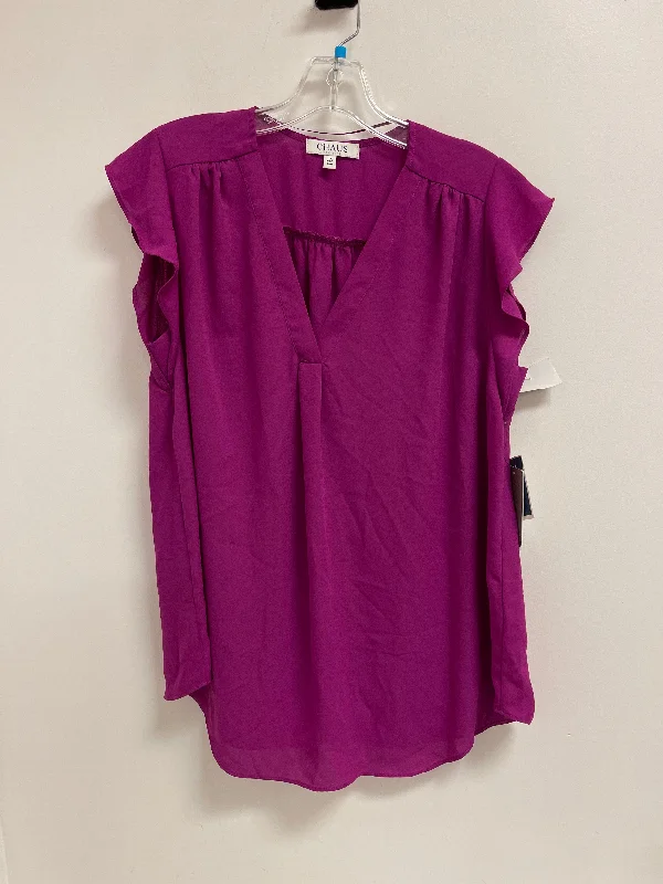 Final Clearance Top Sleeveless By Chaus In Purple, Size: 1x