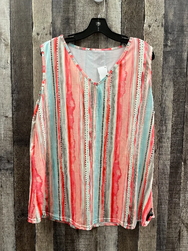 Special Buy Top Sleeveless By Cmf In Multi-colored, Size: 3x