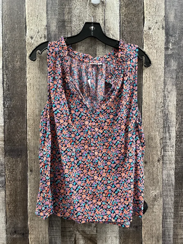 Early Access Top Sleeveless By Gap In Floral Print, Size: M