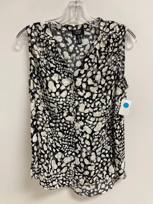 Closeout Sale Top Sleeveless By Jones New York In Black & Brown, Size: S