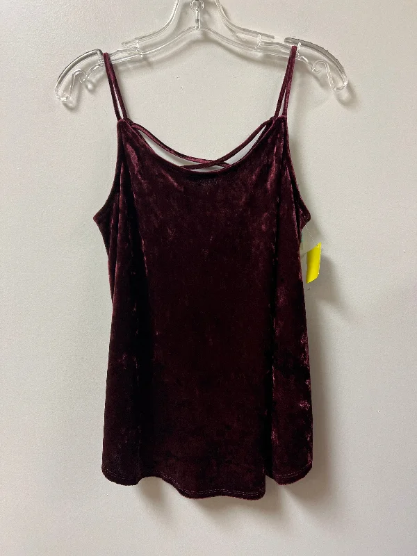 Price Buster Top Sleeveless By Kaleigh In Red, Size: M