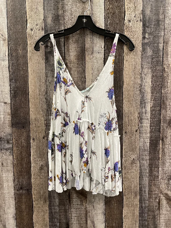 Final Clearance Top Sleeveless By Kimichi Blue In Floral Print, Size: S