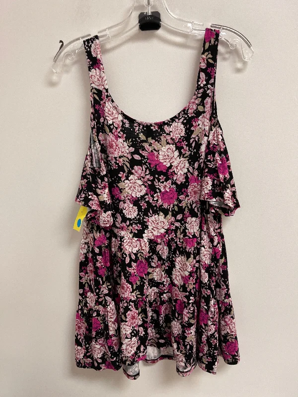 Customer Appreciation Sale Top Sleeveless By Lane Bryant In Floral Print, Size: 2x