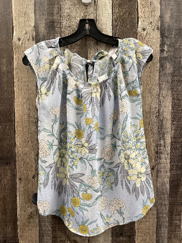 Season Finale Sale Top Sleeveless By Lc Lauren Conrad In Floral Print, Size: Xs