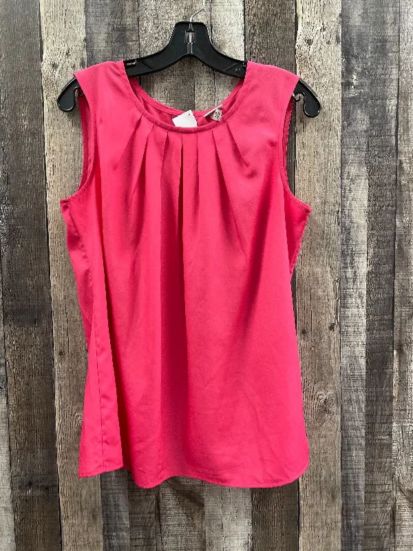 Warehouse Sale Top Sleeveless By Merona In Pink, Size: L