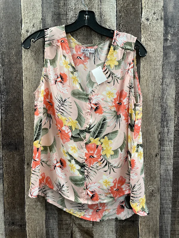 Markdown Madness Top Sleeveless By Ophelia Roe In Floral Print, Size: M