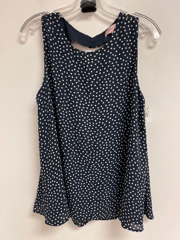 Best Bargains Top Sleeveless By Philosophy In Polkadot Pattern, Size: L