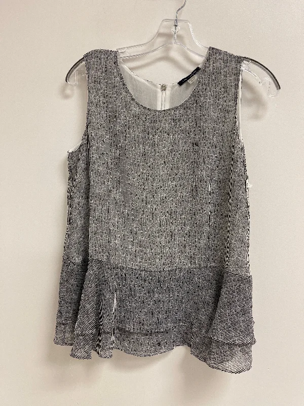 Savings Alert Top Sleeveless By Tommy Hilfiger In Black & White, Size: S