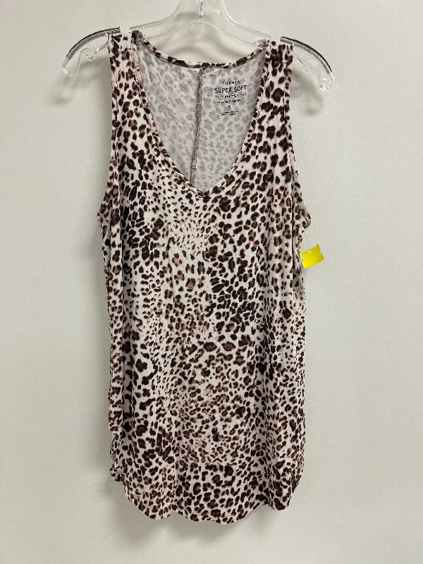 New Arrival Top Sleeveless By Torrid In Animal Print, Size: Xl