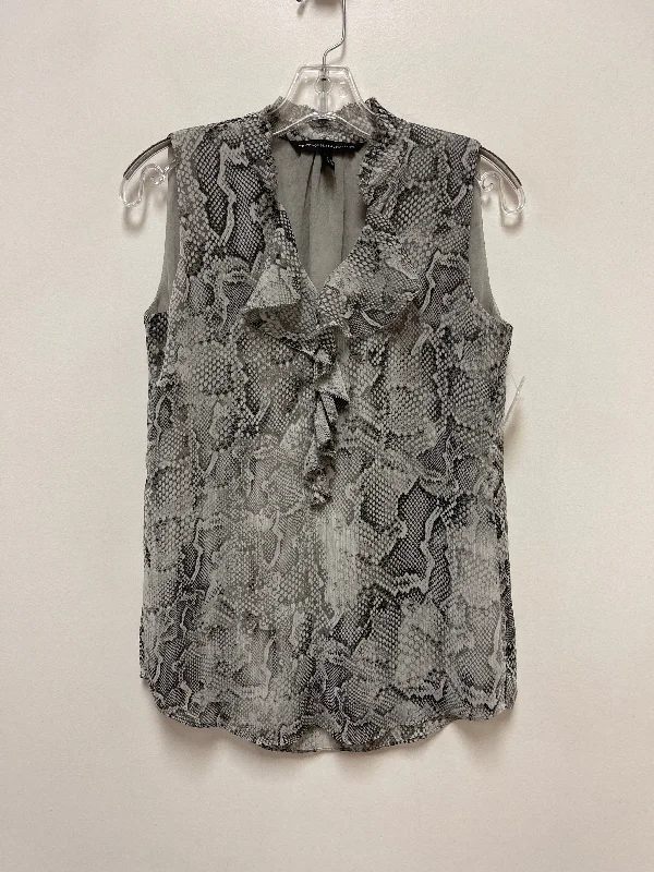 Savings Galore Top Sleeveless By White House Black Market In Grey, Size: 2