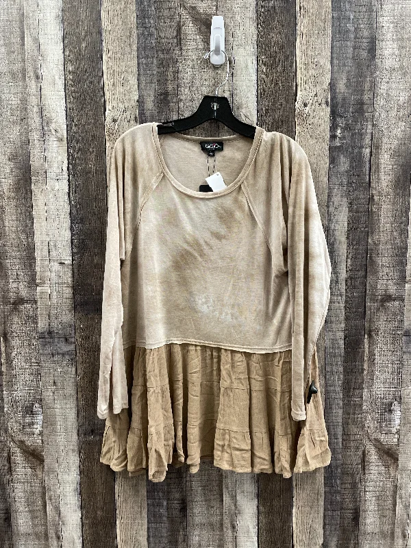 Price Drop Tunic Long Sleeve By Gigio In Cream, Size: L