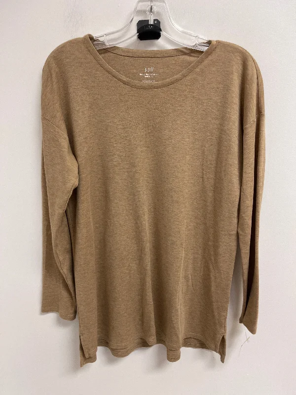 Don't Wait Tunic Long Sleeve By J. Jill In Brown, Size: Xs