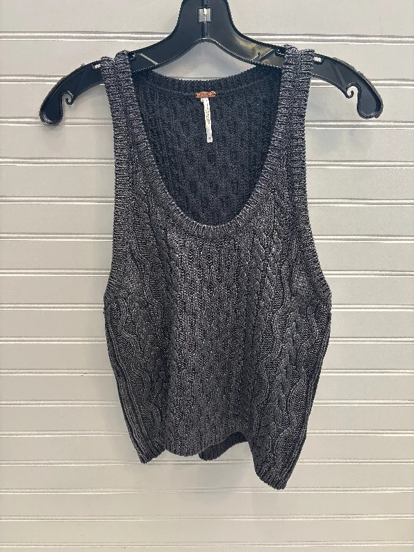 The Best Prices Vest Sweater By Free People In Silver, Size: S
