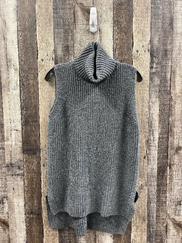 Online Only Vest Sweater By Merona In Grey, Size: L
