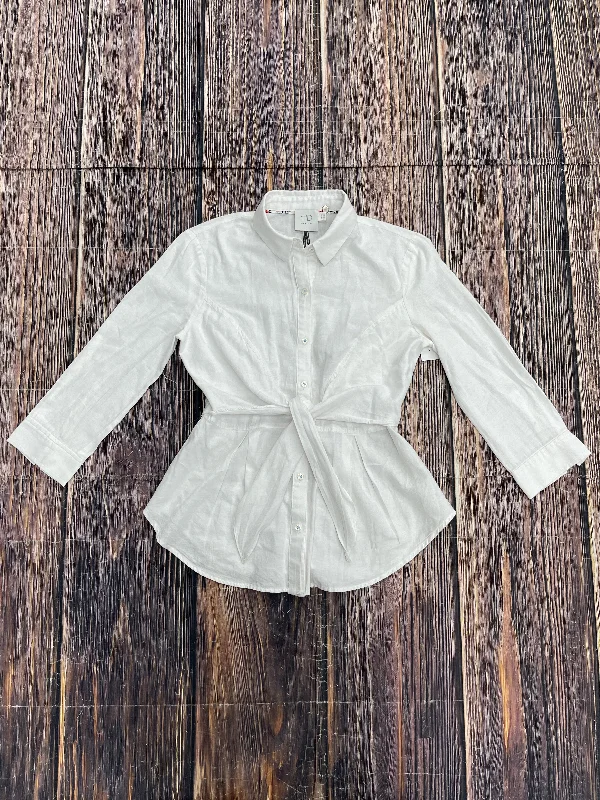 Unbeatable Prices White Blouse Long Sleeve Hd In Paris, Size Xs