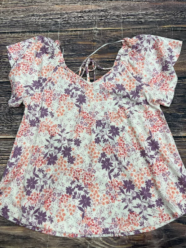 Amazing Deals White Top Short Sleeve Bobeau, Size S