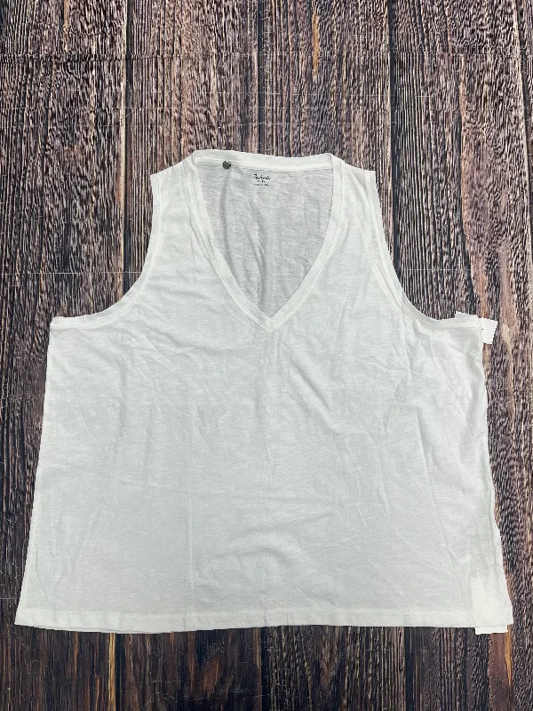 Incredible Offers White Top Sleeveless Madewell, Size 3x