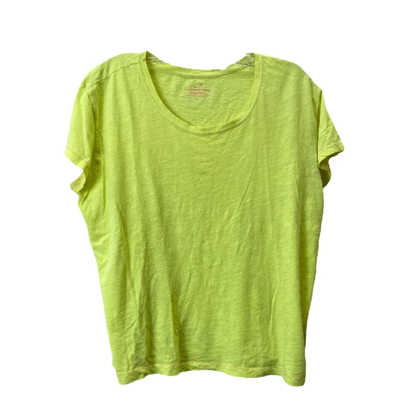 Limited Availability Yellow Top Short Sleeve Basic By Vineyard Vines, Size: S