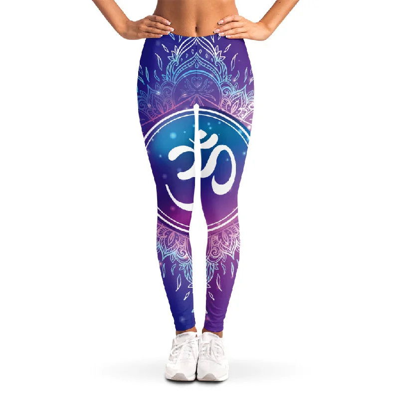 Discount Extravaganza Spiritual Om Mandala Print Women's Leggings