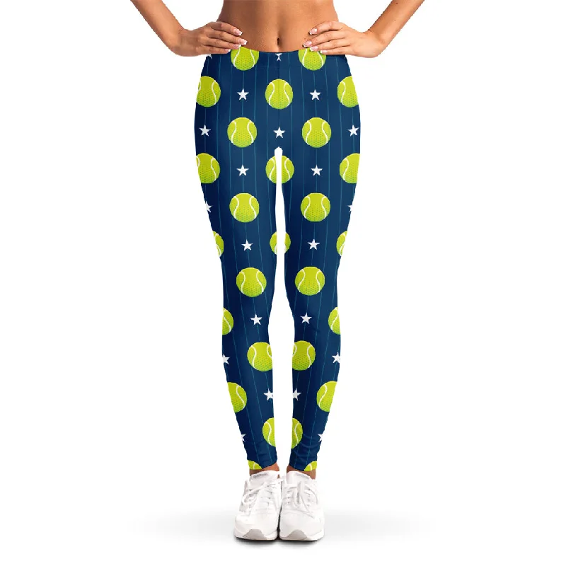 Can't Miss Tennis Sport Pattern Print Women's Leggings