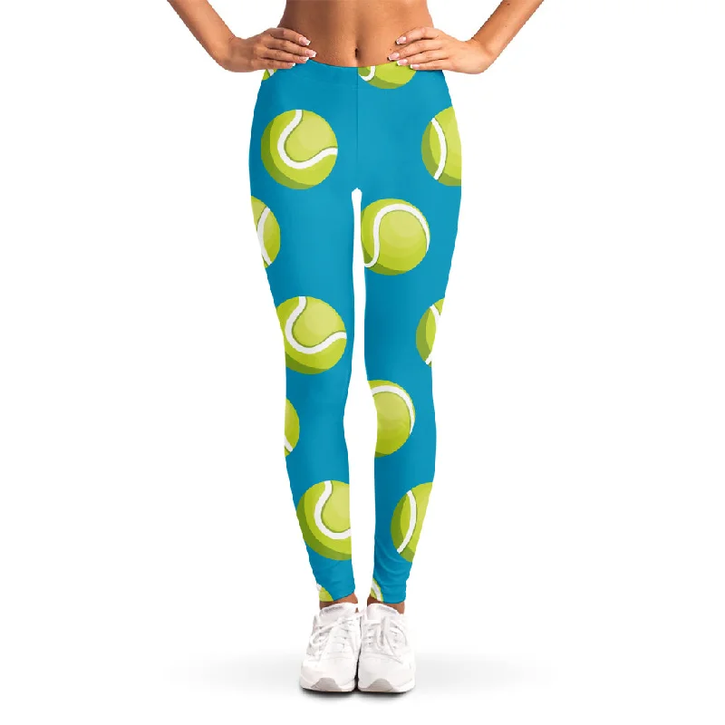 Don't Wait Tennis Theme Pattern Print Women's Leggings