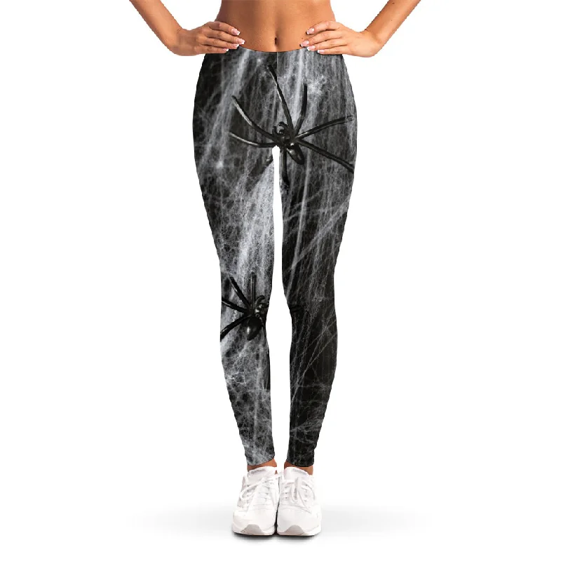 Instant Discount Toy Spiders And Cobweb Print Women's Leggings
