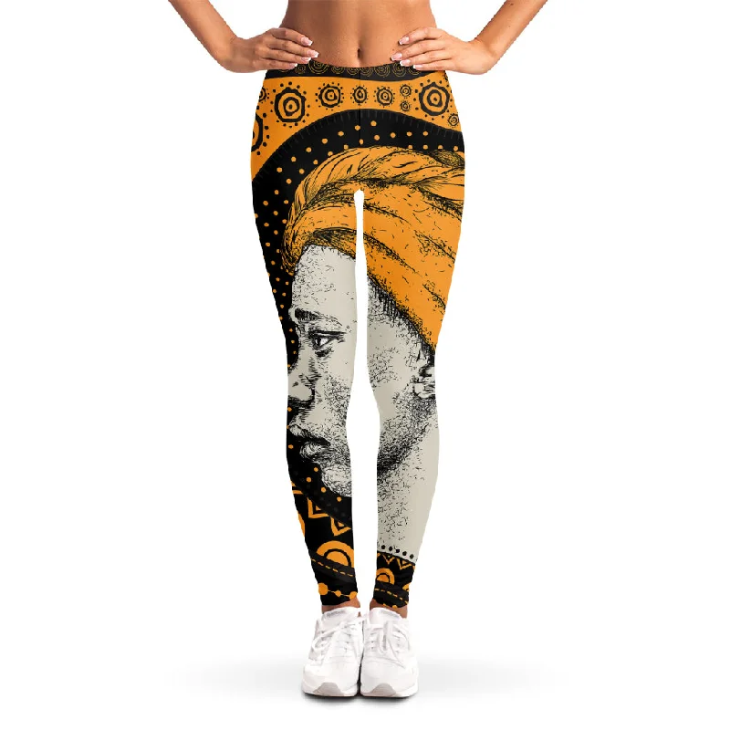Discount Days Tribal African Girl Print Women's Leggings