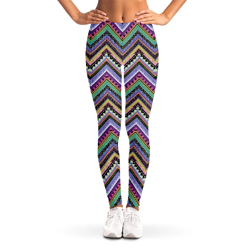 Best Bargains Tribal Aztec Hippie Pattern Print Women's Leggings