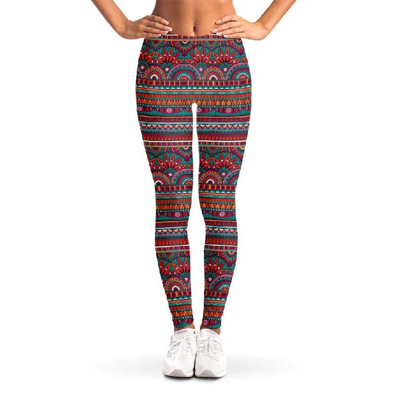 Price Fest Tribal Ethnic Pattern Print Women's Leggings