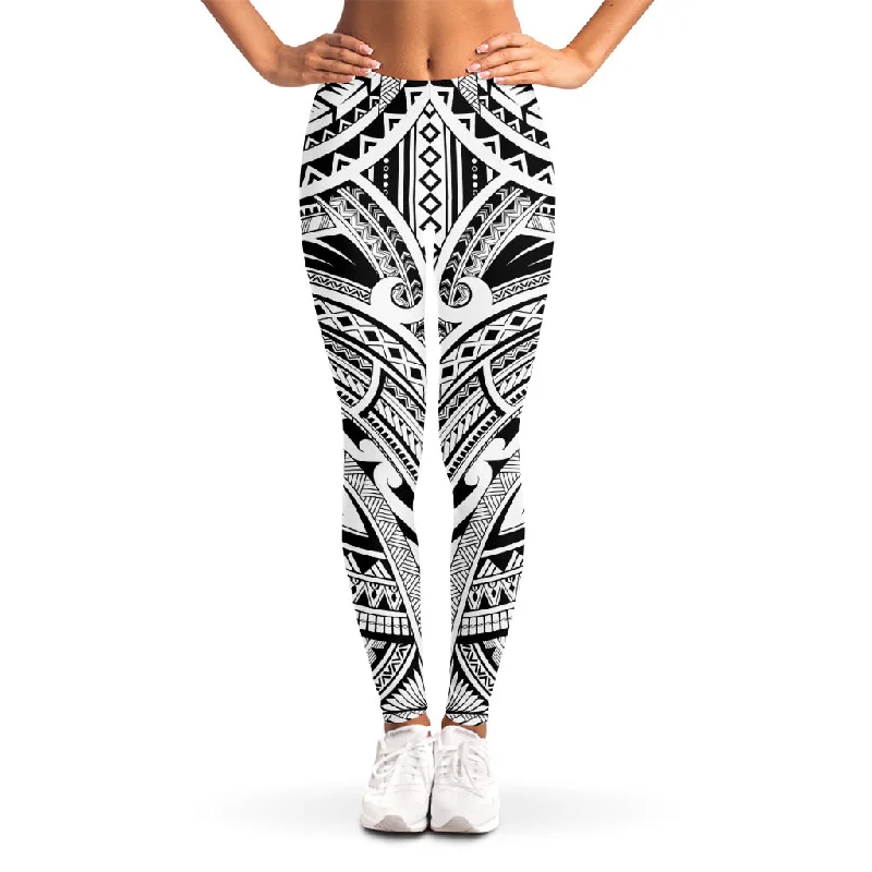 Warehouse Sale Tribal Maori Polynesian Tattoo Print Women's Leggings