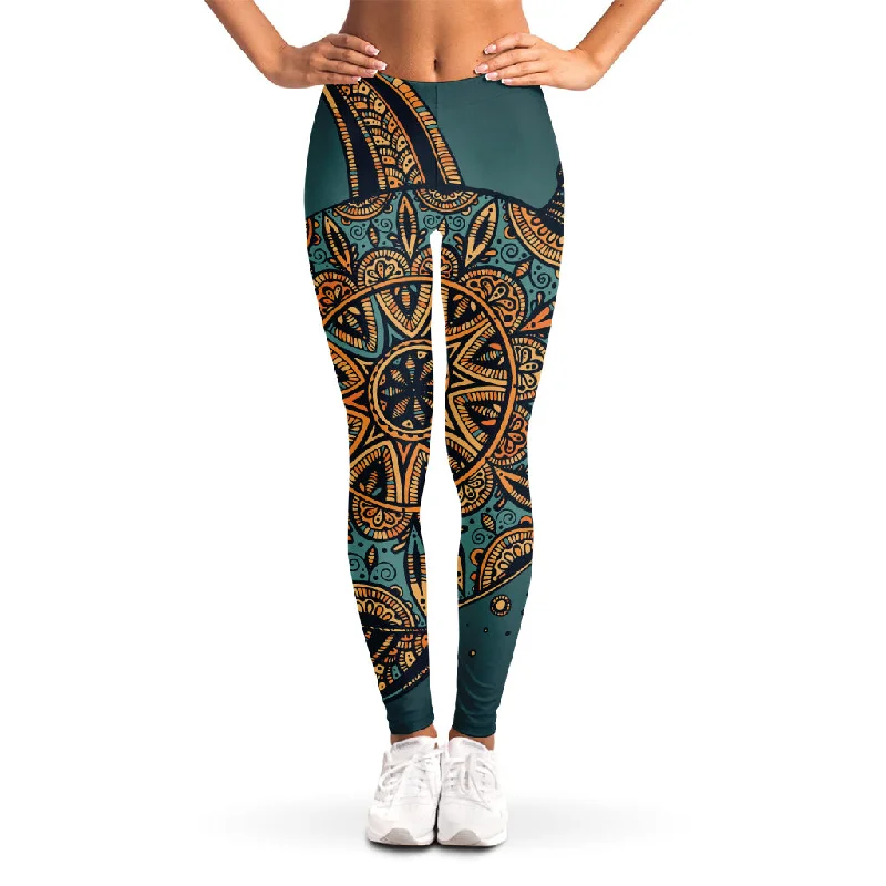 Customer Appreciation Sale Tribal Sea Turtle Print Women's Leggings