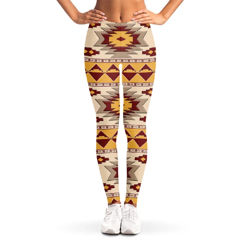 Season Finale Sale Tribal Southwestern Navajo Pattern Print Women's Leggings