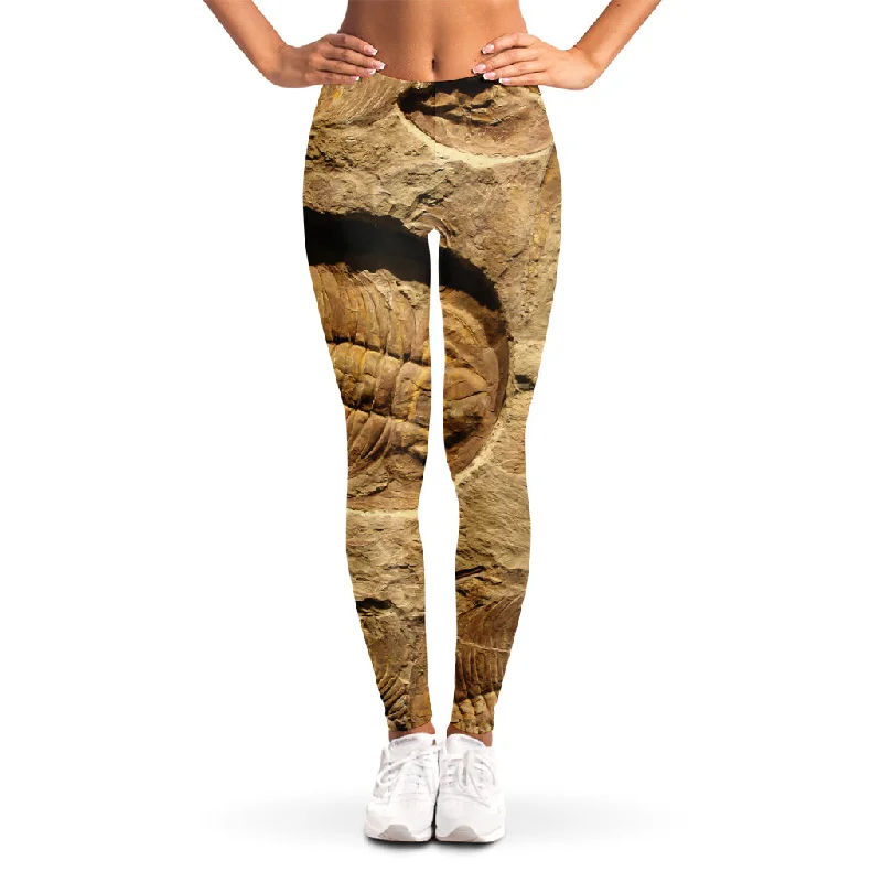 Price Slash Trilobite Fossil Print Women's Leggings