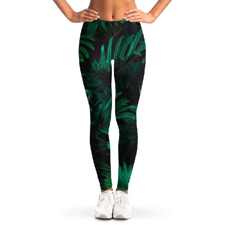 Quick Sale Tropical Fern Leaf Print Women's Leggings
