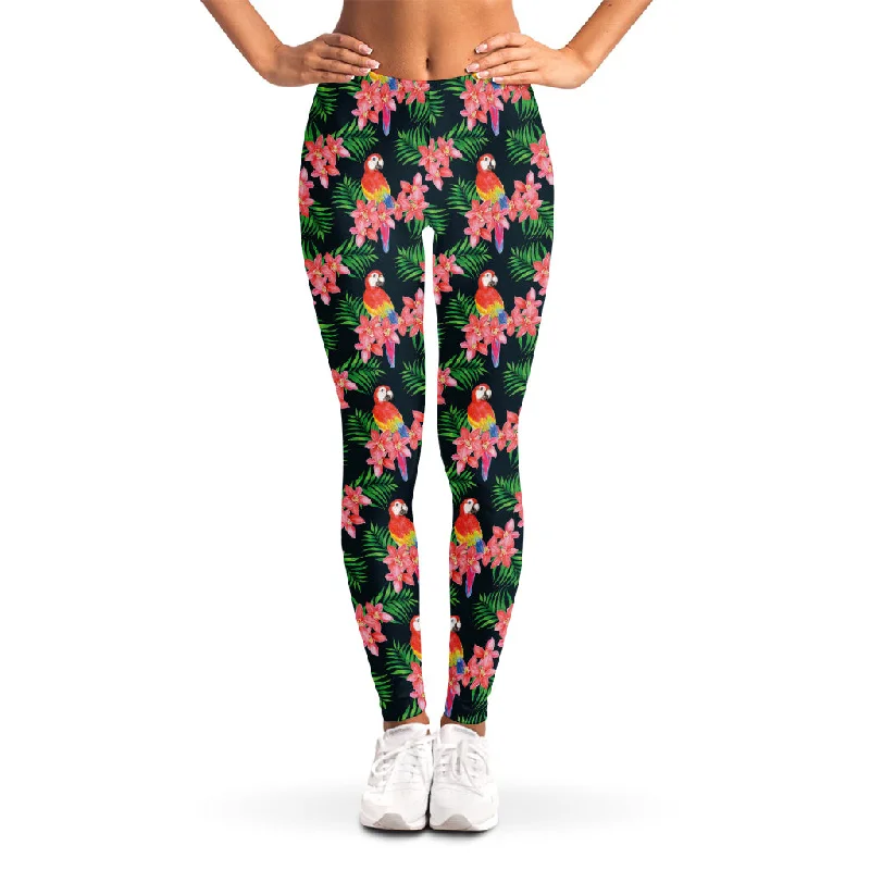 TIME-Limited Offer Tropical Parrot Pattern Print Women's Leggings