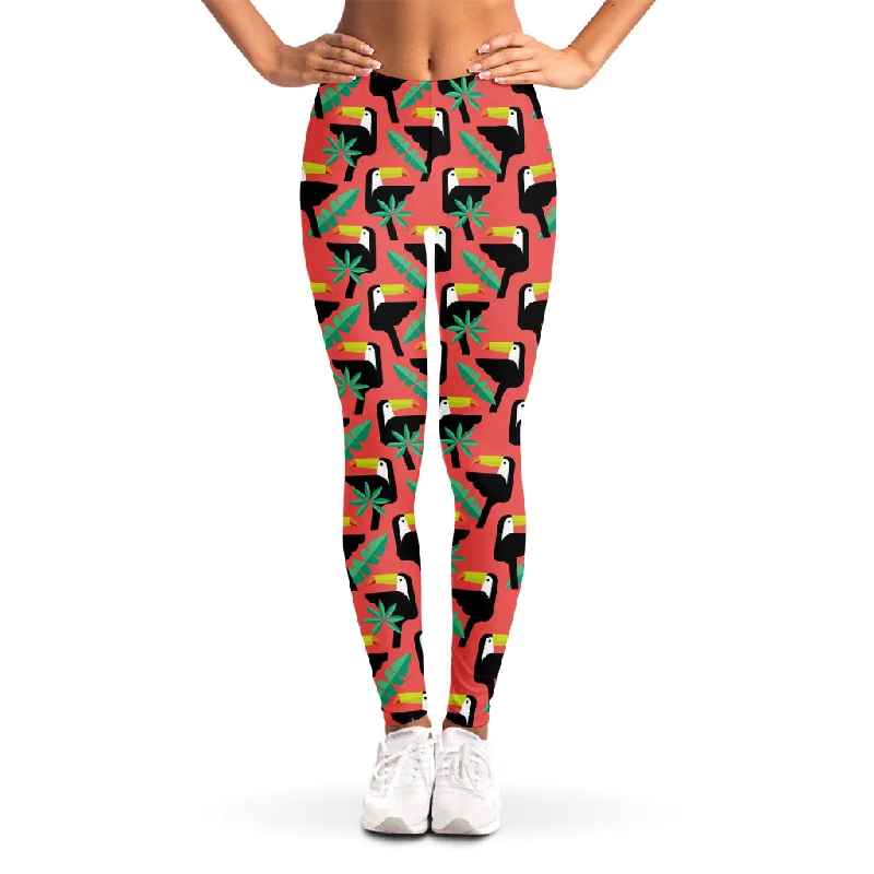 Now or Never Tropical Toco Toucan Pattern Print Women's Leggings