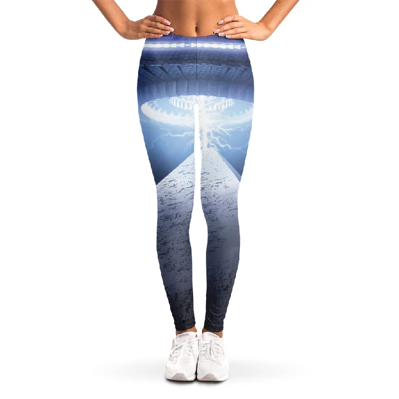 Price Slash UFO Pyramid Print Women's Leggings