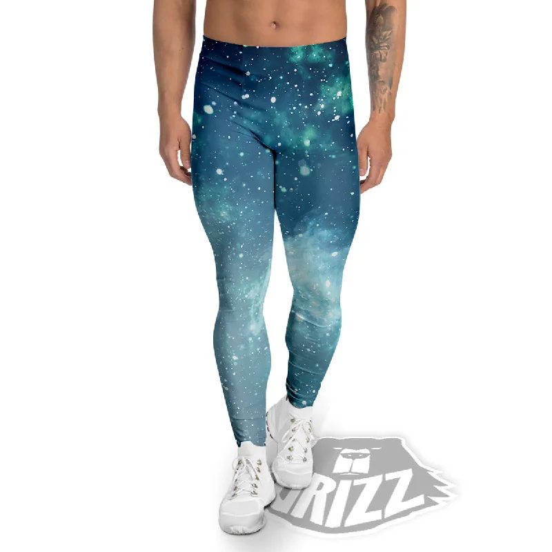 Seasonal Sale Universe Galaxy Space Blue Sky Print Men's Leggings