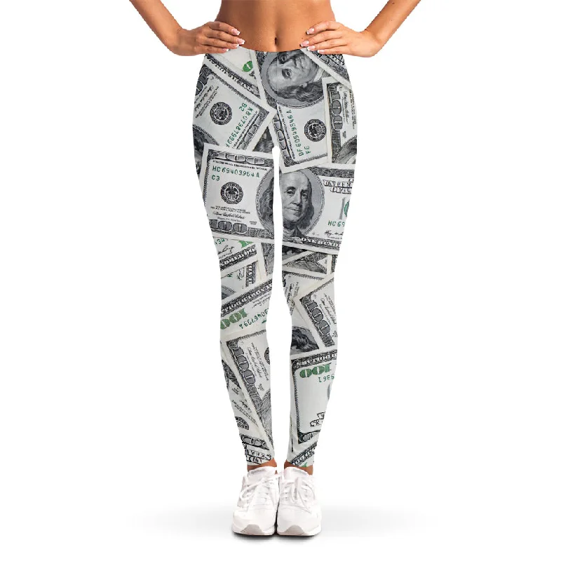 Clearance Event US Dollar Pattern Print Women's Leggings