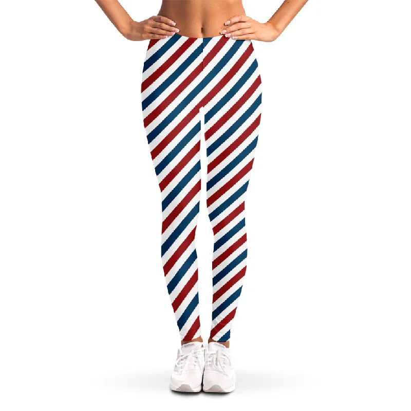 Today Only USA Patriotic Striped Pattern Print Women's Leggings