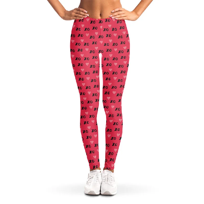 The Best Prices Valentine's Day XOXO Pattern Print Women's Leggings