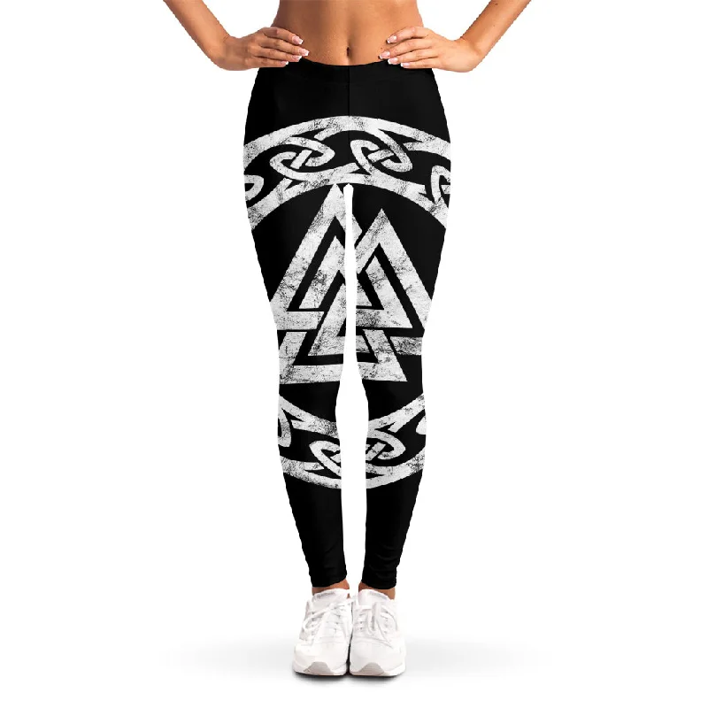 Bargain Prices Viking Valhalla Symbol Print Women's Leggings