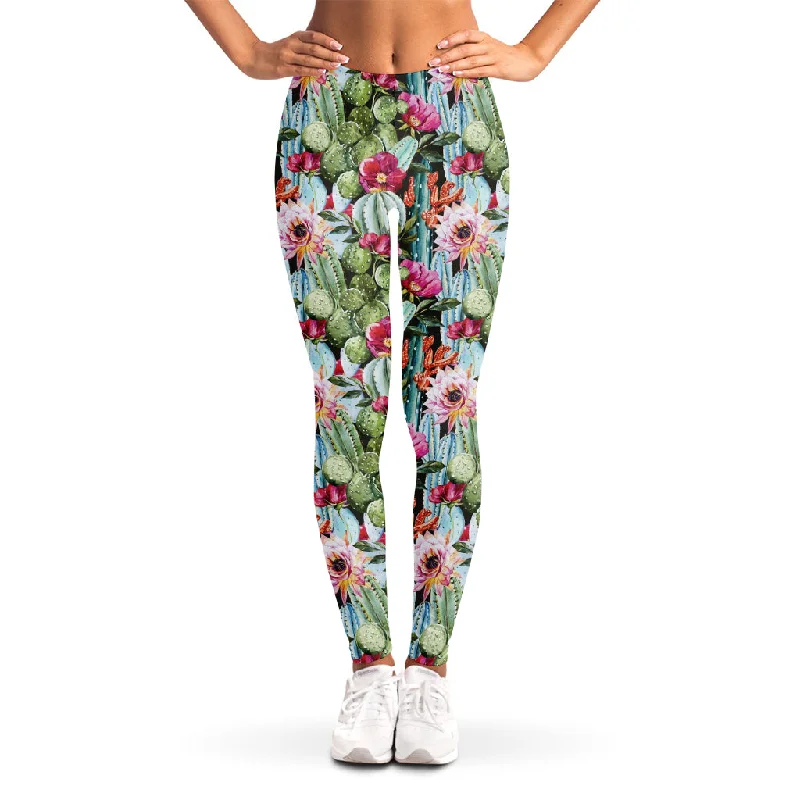 Huge Savings Vintage Cactus And Flower Print Women's Leggings